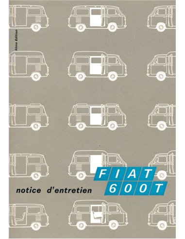 1969 FIAT 600 T INSTRUCTIEBOEKJE FRANS