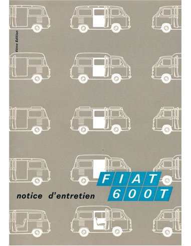 1969 FIAT 600 T OWNERS MANUAL FRENCH