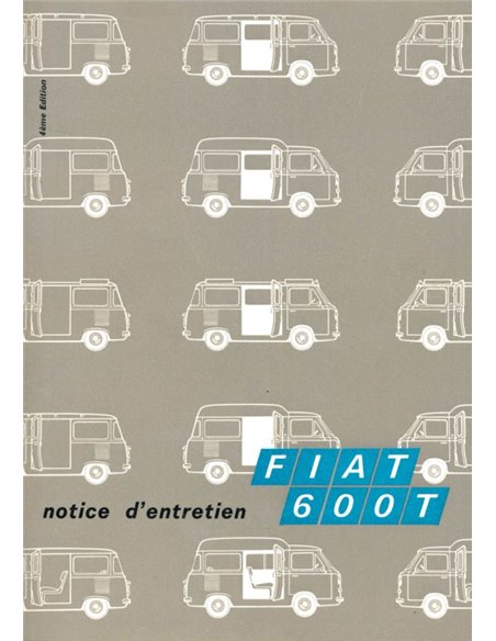 1969 FIAT 600 T BETRIEBSANLEITUNG FRANZÖSISCH