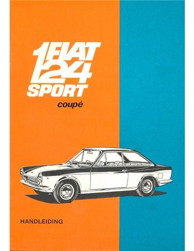 1968 FIAT 124 SPORT COUPE | SPIDER OWNER'S MANUAL ENGLISH