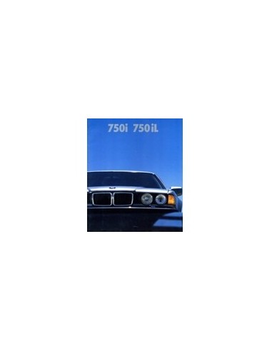 1987 BMW 7 SERIE BROCHURE ENGELS