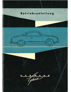 1963 VOLKSWAGEN KARMANN GHIA OWNERS MANUAL GERMAN