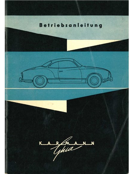 1963 VOLKSWAGEN KARMANN GHIA BETRIEBSANLEITUNG DEUTSCH