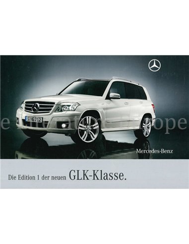 2008 MERCEDES BENZ GLK KLASSE EDITION 1 PROSPEKT DEUTSCH