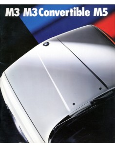 1989 BMW M3 CABRIOLET M5 BROCHURE GERMAN