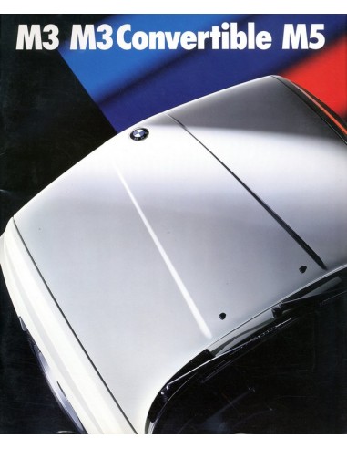 1989 BMW M3 CABRIOLET M5 PROSPEKT DEUTSCH