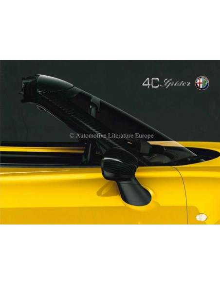 2015 ALFA ROMEO 4C SPIDER BROCHURE DUTCH