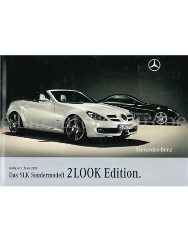 2009 MERCEDES BENZ SLK 2LOOK EDITION BROCHURE GERMAN