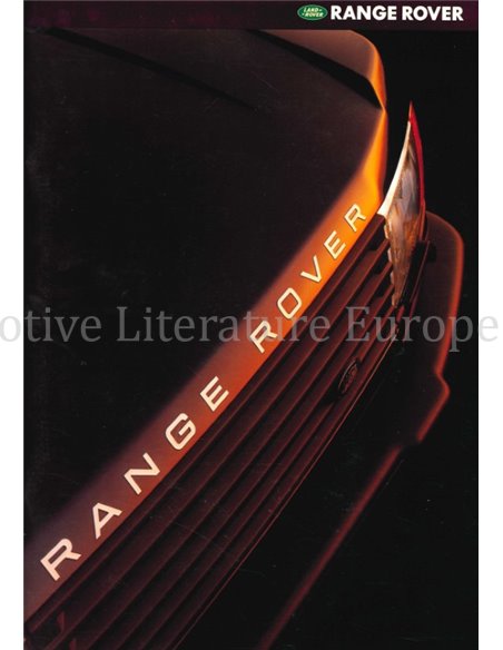 1996 RANGE ROVER BROCHURE ENGELS