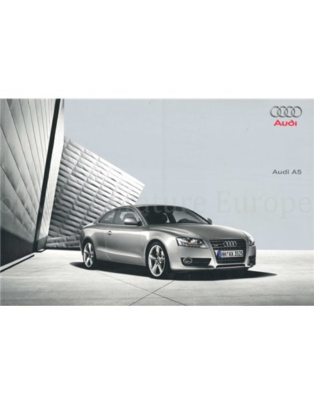 2007 AUDI A5 COUPE BROCHURE DUITS