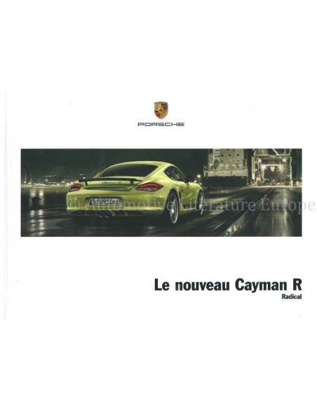 2011 PORSCHE CAYMAN R HARDBACK BROCHURE FRENCH