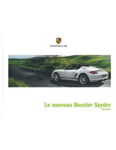 2010 PORSCHE BOXSTER SPYDER HARDCOVER PROSPEKT FRANZÖSISCH