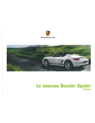 2010 PORSCHE BOXSTER SPYDER HARDCOVER PROSPEKT FRANZÖSISCH