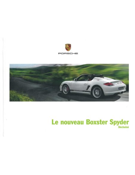2010 PORSCHE BOXSTER SPYDER HARDCOVER PROSPEKT FRANZÖSISCH