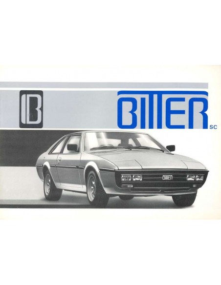 1980 BITTER SC COUPE BROCHURE GERMAN