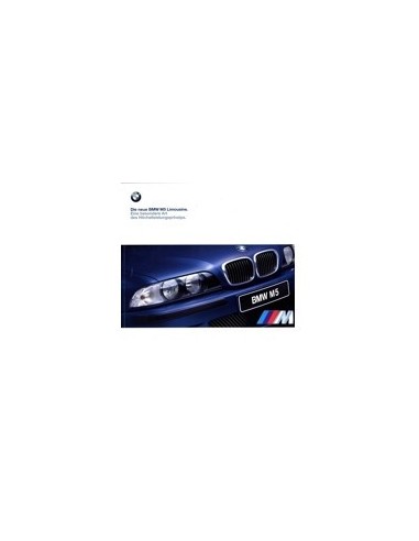 1998 BMW M5 BROCHURE DUITS