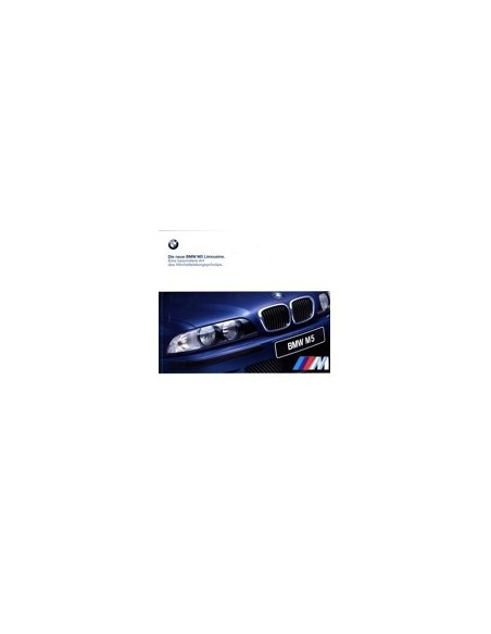 1998 BMW M5 BROCHURE DUITS