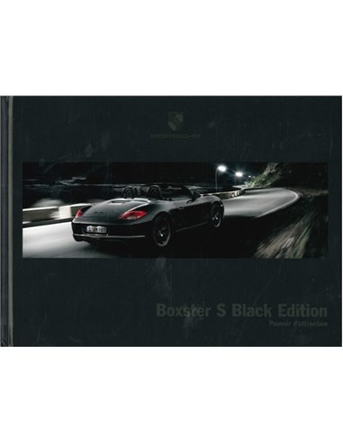 2011 PORSCHE BOXSTER S BLACK EDITION HARDBACK BROCHURE FRENCH