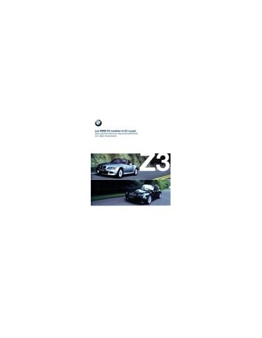 2000 BMW Z3 ROADSTER & COUPE BROCHURE FRANS