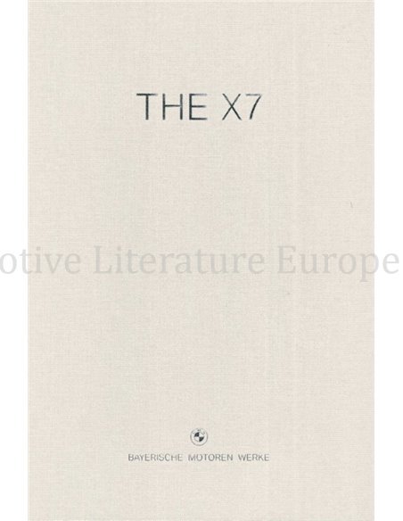 2019 BMW X7 HARDCOVER BROCHURE NEDERLANDS