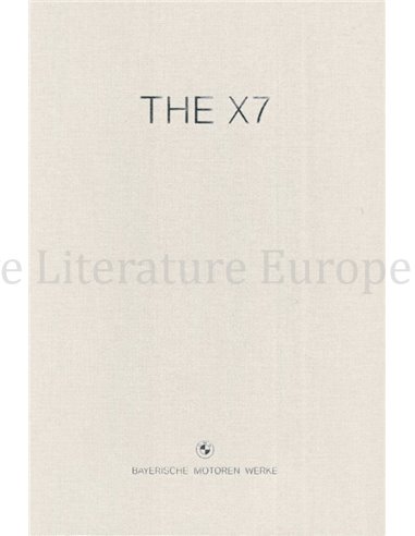 2019 BMW X7 HARDCOVER BROCHURE NEDERLANDS