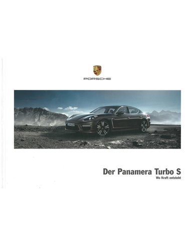2015 PORSCHE PANAMERA TURBO S HARDCOVER BROCHURE DUITS