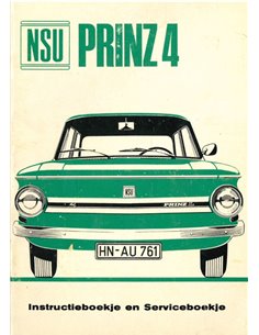 1970 NSU PRINZ 4 INSTRUCTIEBOEKJE NEDERLANDS