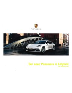 2016 PORSCHE PANAMERA 4 E-HYBRID PROSPEKT NIEDERLÄNDISCH