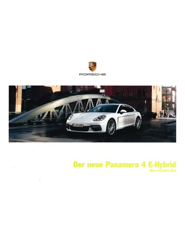 2016 PORSCHE PANAMERA 4 E-HYBRID BROCHURE NEDERLANDS