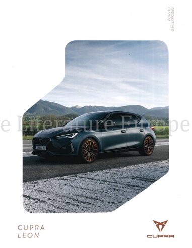 2022 CUPRA LEON BROCHURE DUITS