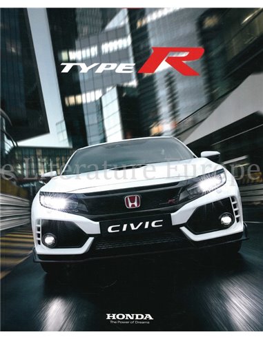 2018 HONDA CIVIC TYPE R BROCHURE DUITS