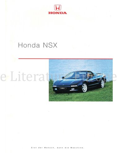 1999 HONDA NSX BROCHURE DUITS