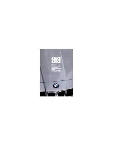 1982 BMW 6 SERIE BROCHURE DUITS