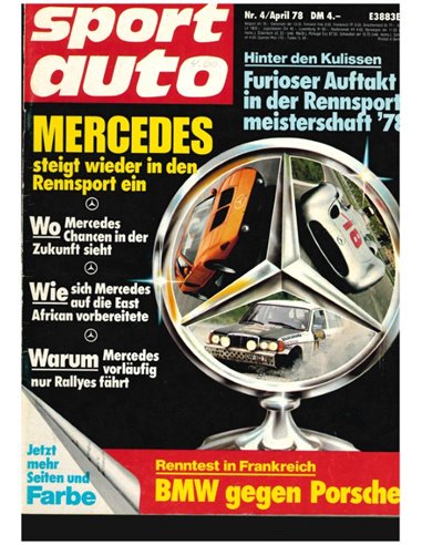 1978 SPORT AUTO MAGAZINE 04 DEUTSCH