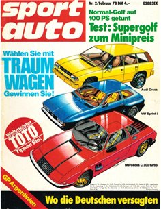 1978 SPORT AUTO MAGAZINE 02 DEUTSCH
