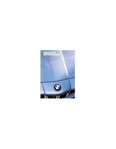 1985 BMW 6 SERIE BROCHURE DUITS