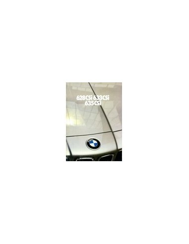 1981 BMW 6 SERIE BROCHURE NEDERLANDS