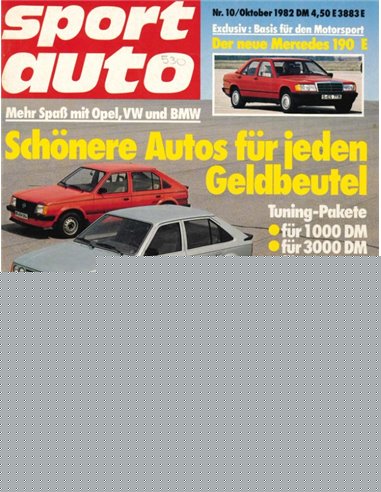 1982 SPORT AUTO MAGAZINE 10 DEUTSCH