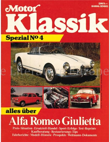 MOTOR KLASSIK SPEZIAL No4, ALFA ROMEO GIULIETTA
