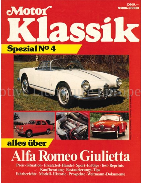 MOTOR KLASSIK SPEZIAL No4, ALFA ROMEO GUILIETTA