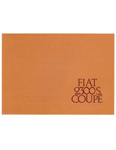 1965 FIAT 2300S COUPE BROCHURE ENGLISH