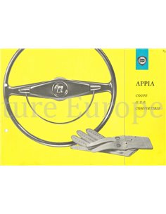 1960 LANCIA APPIA COUPE GTE CONVERTIBLE BROCHURE ENGLISH