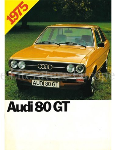 1975 AUDI 80 GT BROCHURE NEDERLANDS