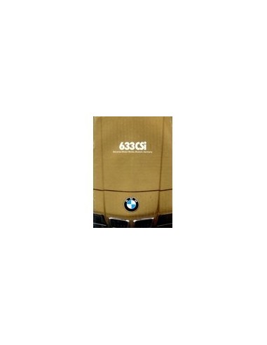 1979 BMW 6 SERIE BROCHURE ENGELS USA