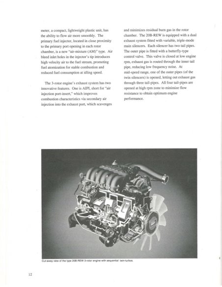 1993 MAZDA ROTARY ENGINE ENGINE PRESSE PROSPEKT 