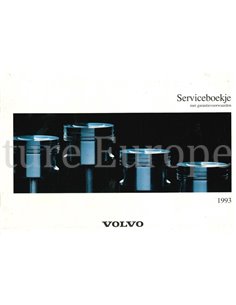 1993 VOLVO GARANTIE & SERVICEBOEKJE NEDERLANDS