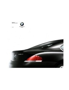 2003 BMW 6 SERIE COUPE BROCHURE NEDERLANDS