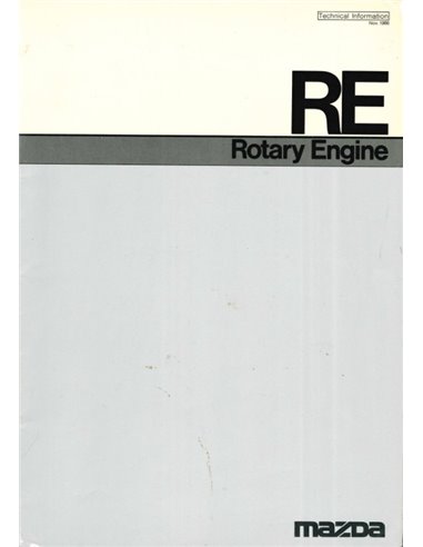 1986 MAZDA ROTARY ENGINE TECHNICAL INFORMATION