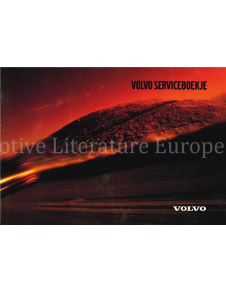 2001 VOLVO SERVICE HANDBOOK DUTCH