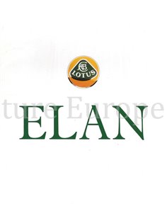 1989 LOTUS ELAN BROCHURE ENGELS